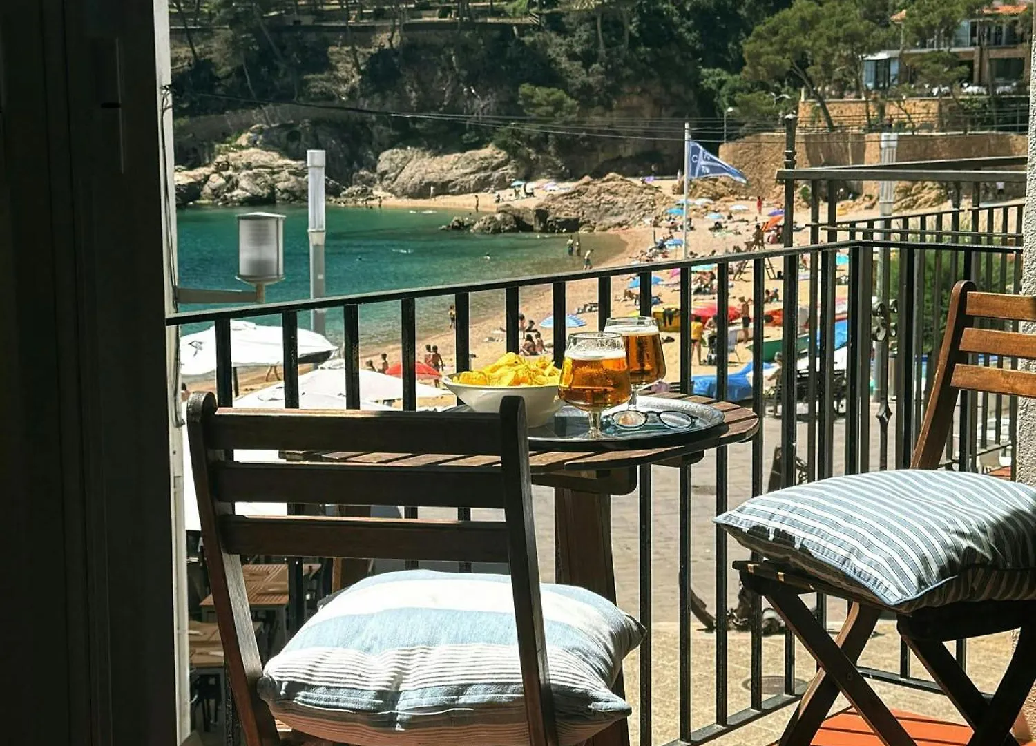 公寓 Tamariu Beach 1: Beachfront Wifi Up To 6 Ppl