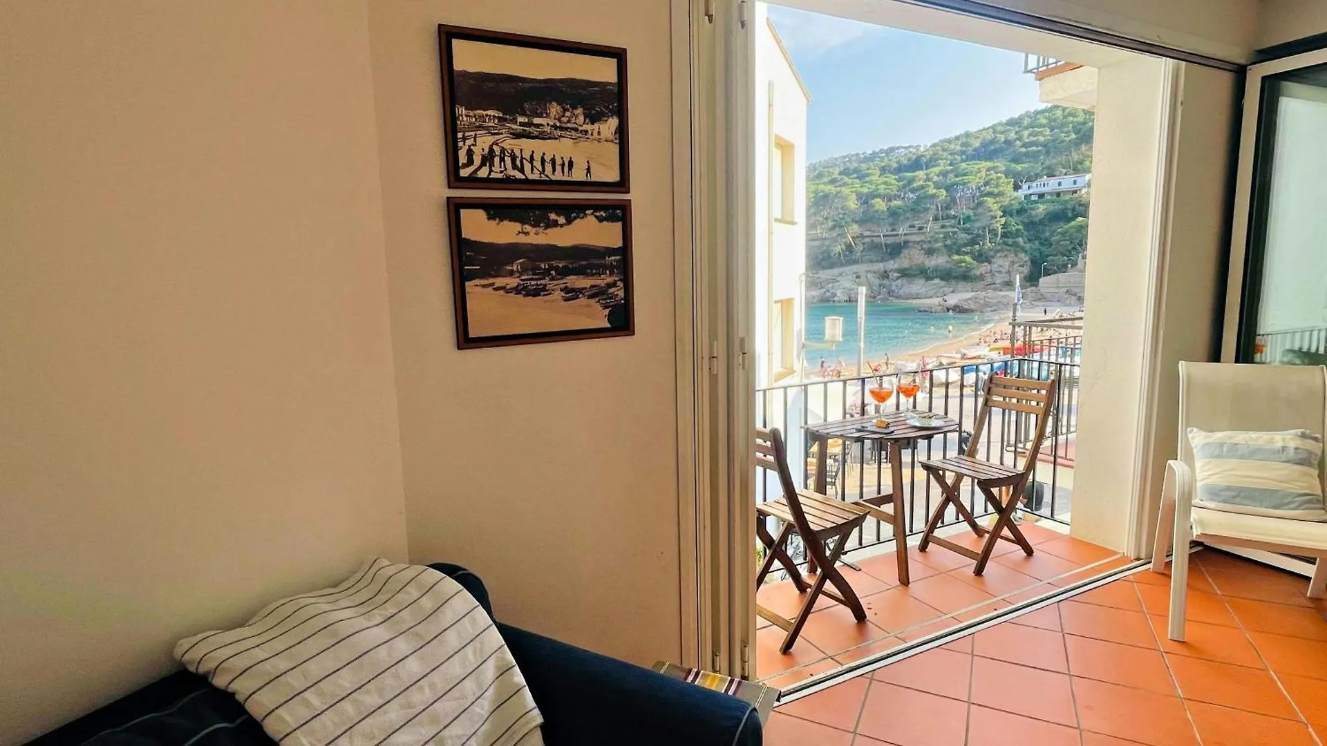 公寓 Tamariu Beach 1: Beachfront Wifi Up To 6 Ppl 西班牙